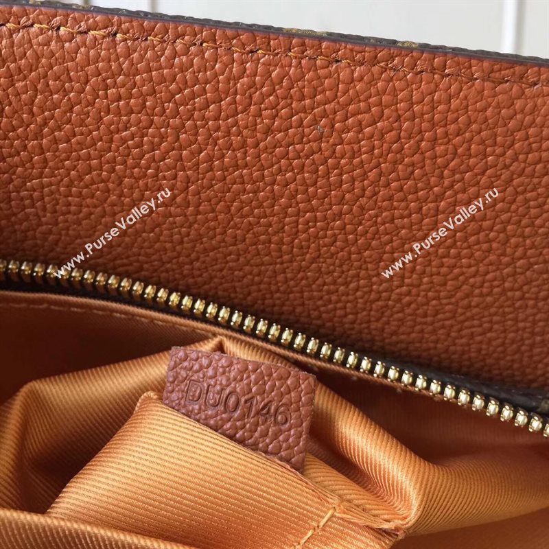 M43481 LV Louis Vuitton Manhattan Bag Monogram Tote Handbag Orange 6719