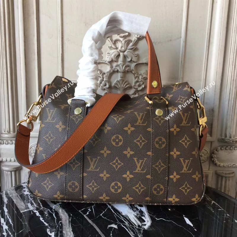 M43481 LV Louis Vuitton Manhattan Bag Monogram Tote Handbag Orange 6719