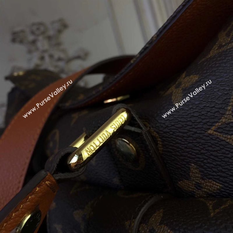 M43481 LV Louis Vuitton Manhattan Bag Monogram Tote Handbag Orange 6719