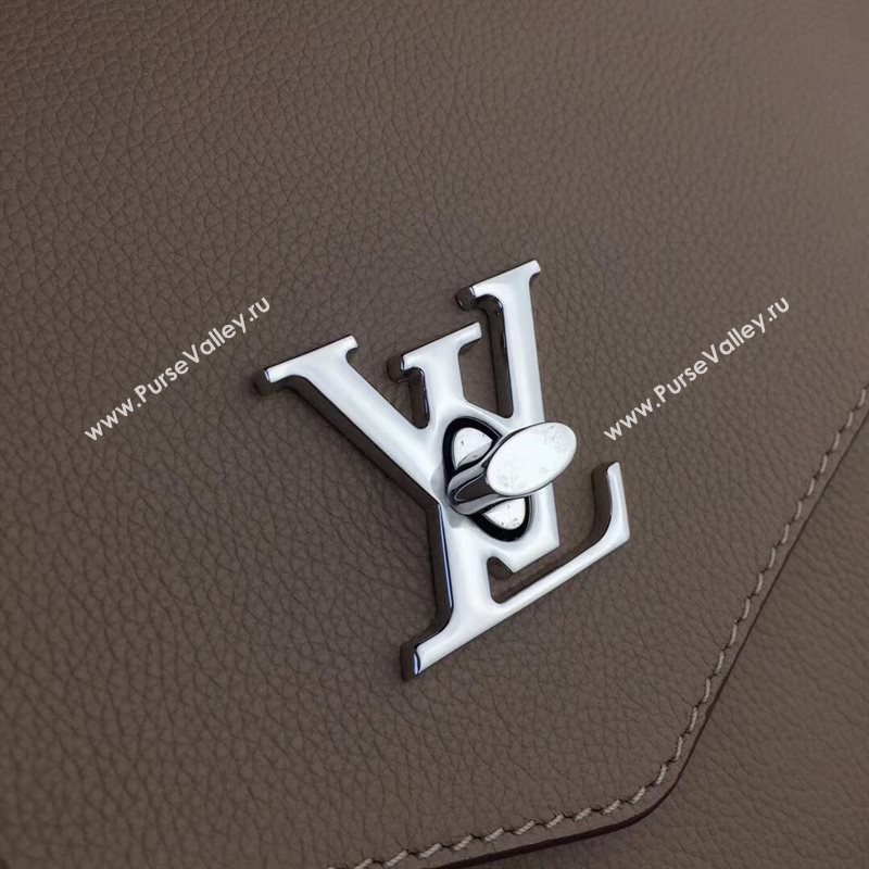 M54877 LV Louis Vuitton My Lockme Bag Twist Real leather Handbag Apricot 6724