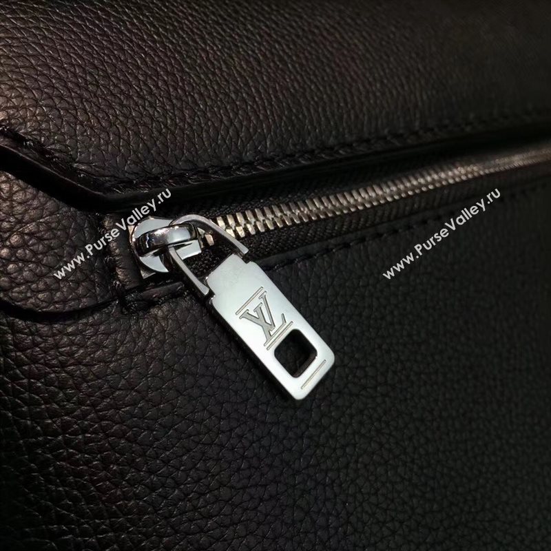 M54849 LV Louis Vuitton My Lockme Bag Twist Real leather Handbag Black 6725
