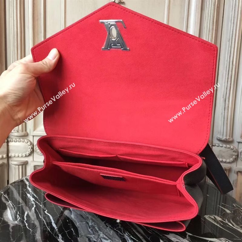 M54849 LV Louis Vuitton My Lockme Bag Twist Real leather Handbag Navy 6726