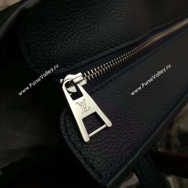 M54842 LV Louis Vuitton Freedom Tote Bag Zipper Real leather Handbag Navy 6727