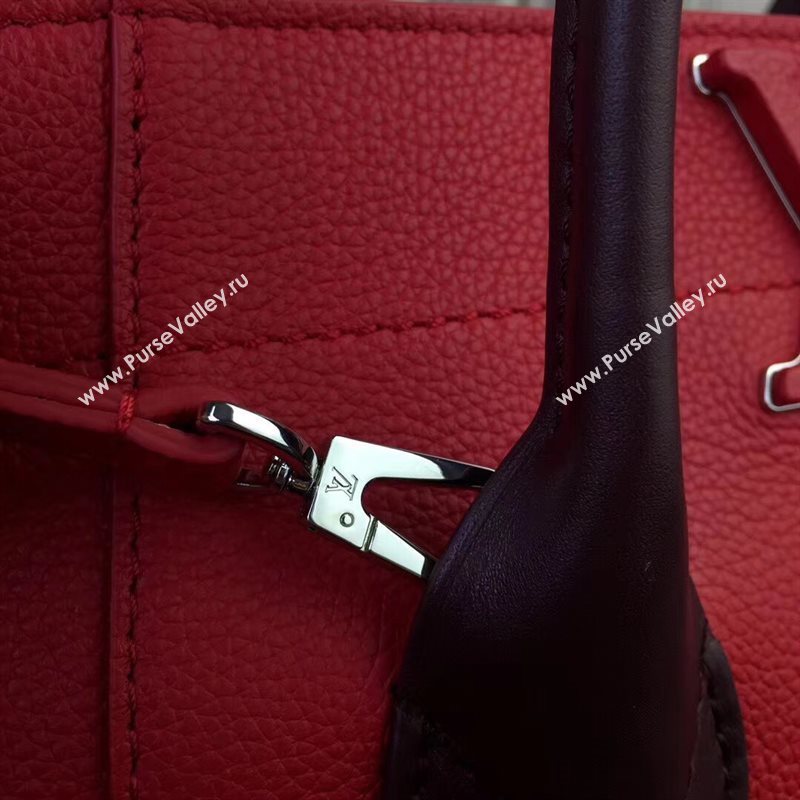 M54844 LV Louis Vuitton Freedom Tote Bag Zipper Real leather Handbag Red 6729