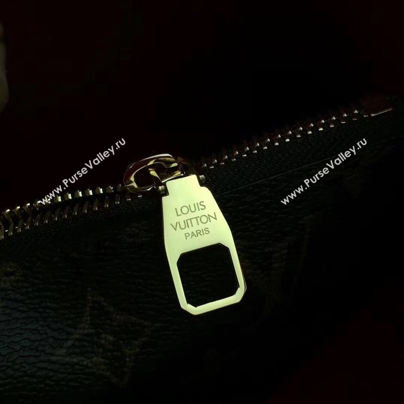 M44021 LV Louis Vuitton Monogram Neonoe Bucket Bag Handbag Red 6731