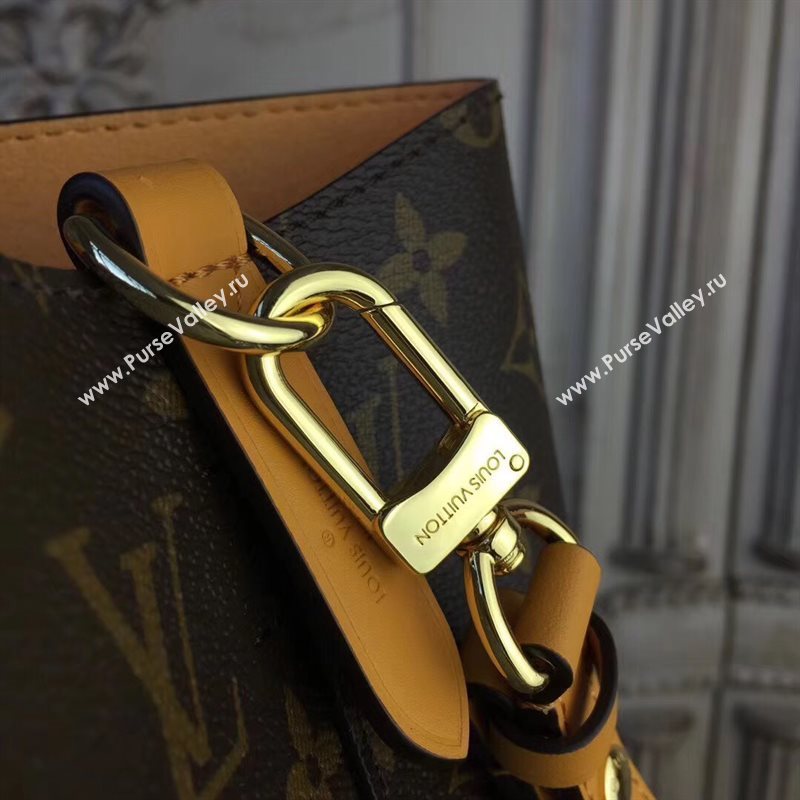 M43430 LV Louis Vuitton Monogram Neonoe Bucket Bag Handbag Orange 6732