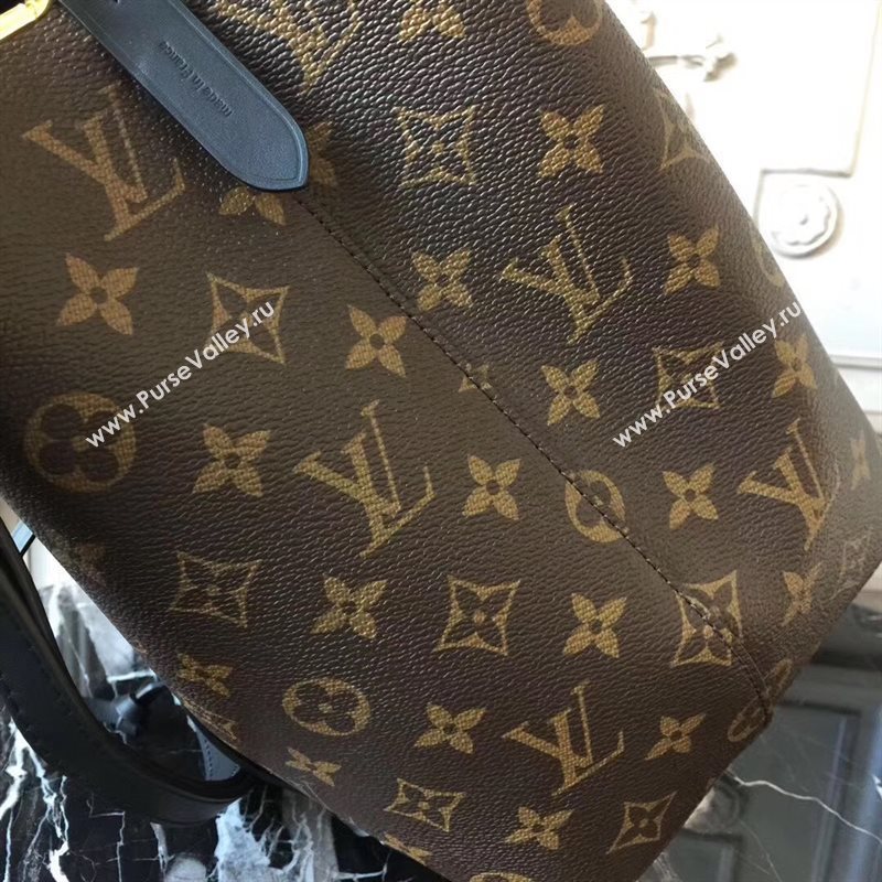 M44020 LV Louis Vuitton Monogram Neonoe Bucket Bag Handbag Black 6733