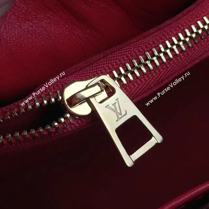 M54624 LV Louis Vuitton Monogram Double V Handbag Real Leather Bag Red 6736