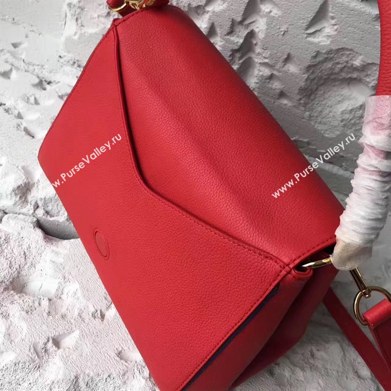 M54624 LV Louis Vuitton Monogram Double V Handbag Real Leather Bag Red 6736