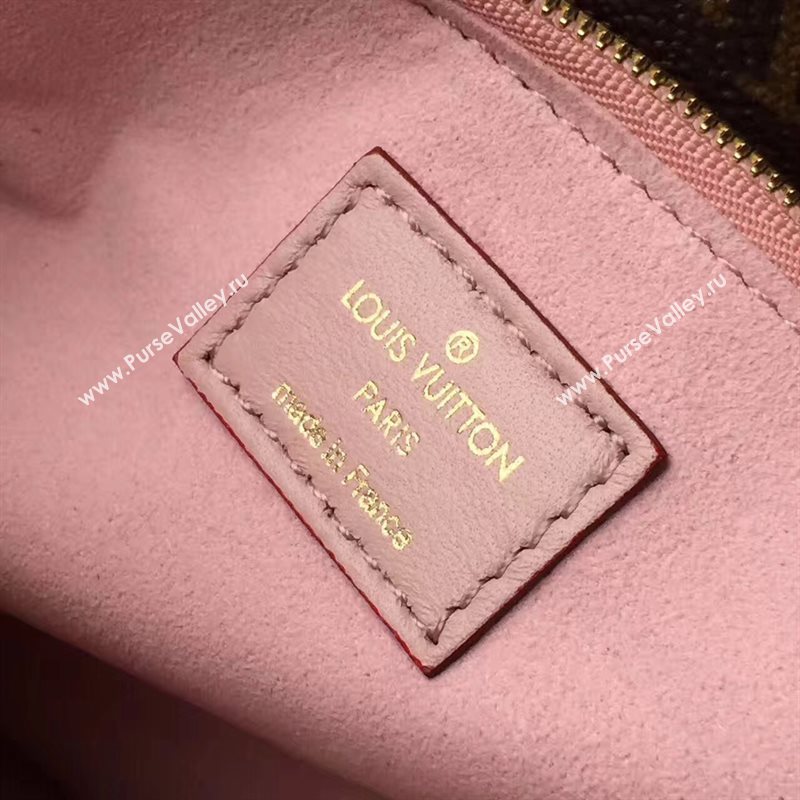 M54440 LV Louis Vuitton Monogram Double V Handbag Real Leather Bag Pink 6737