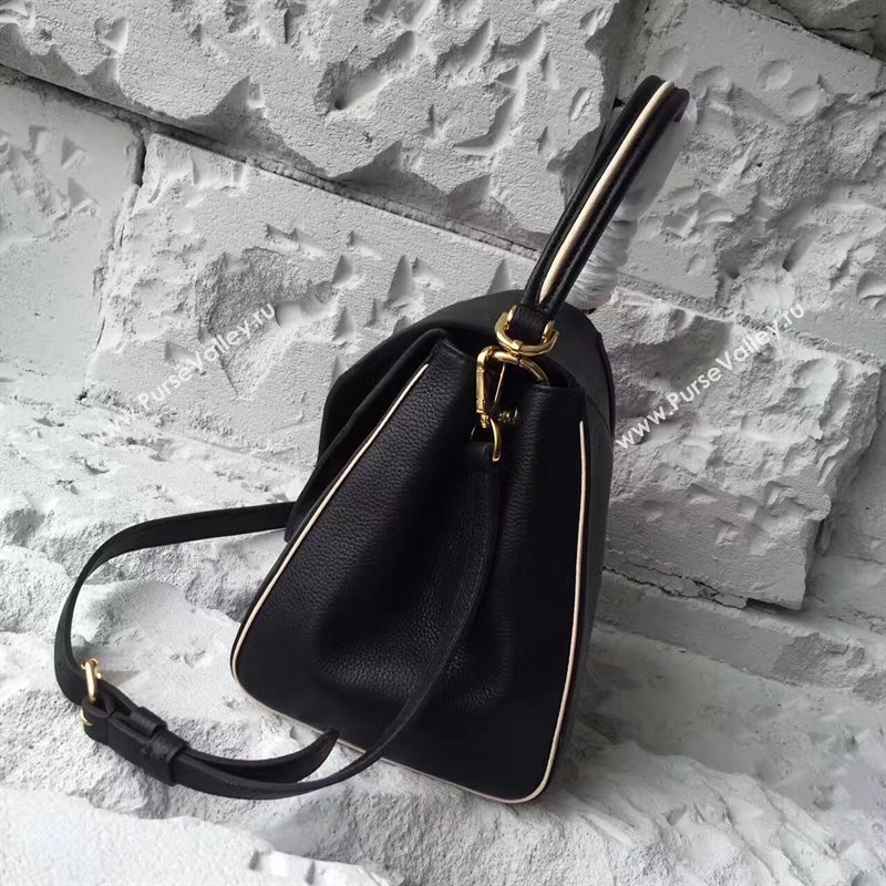 M54439 LV Louis Vuitton Monogram Double V Handbag Real Leather Bag Black 6738