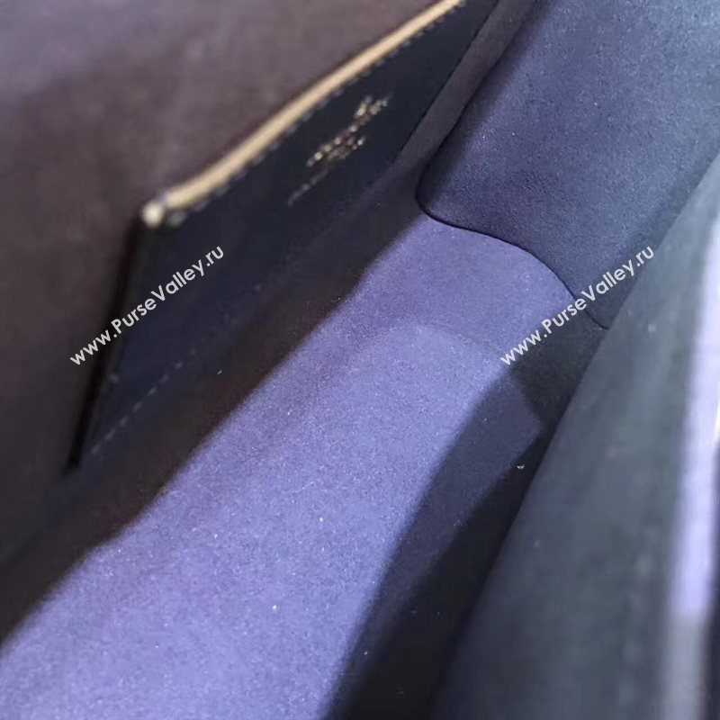 M54317 LV Louis Vuitton Twist MM Chain Bag Epi Leather Handbag Navy 6739