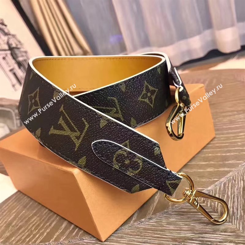 LV Louis Vuitton Monogram Shoulder Strap for Bag J02286 Yellow 6846