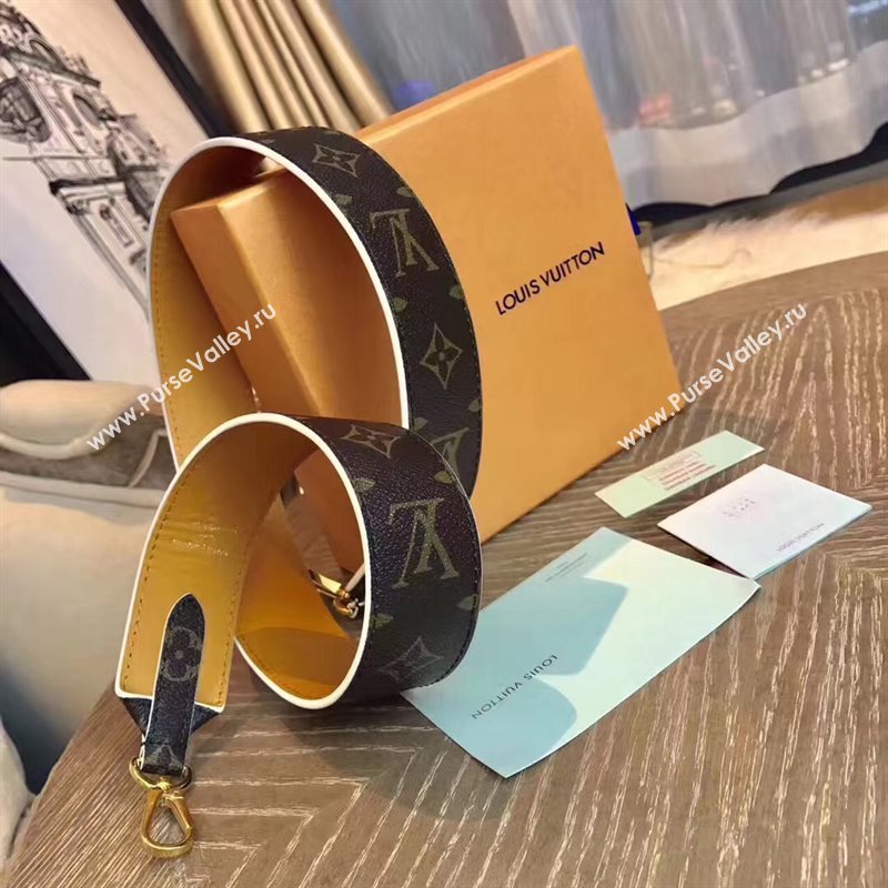 LV Louis Vuitton Monogram Shoulder Strap for Bag J02286 Yellow 6846