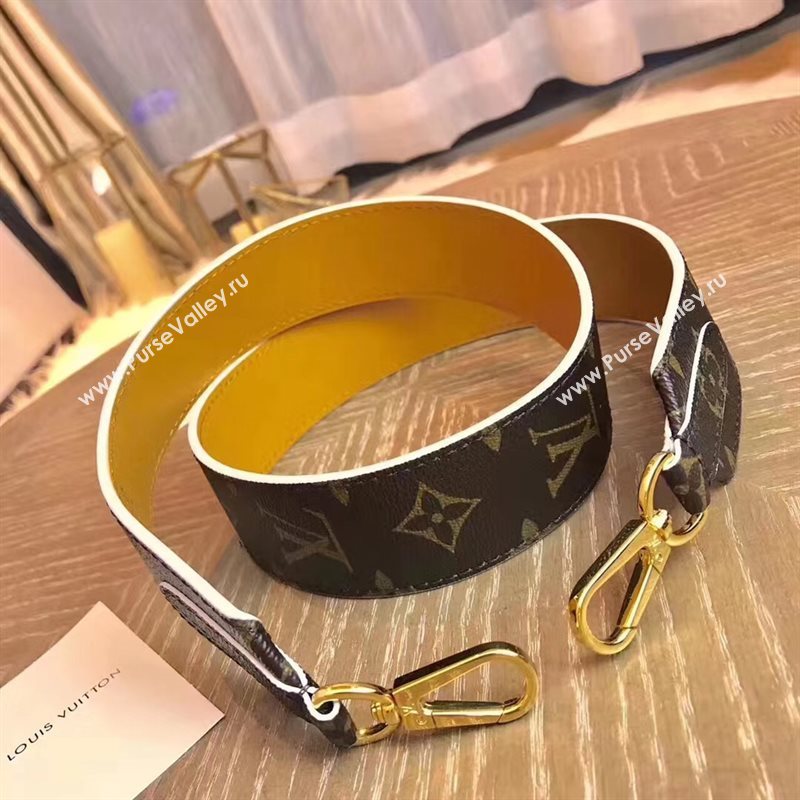 LV Louis Vuitton Monogram Shoulder Strap for Bag J02286 Yellow 6846