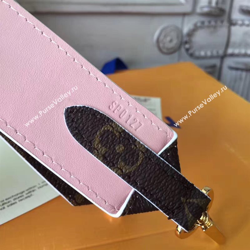 LV Louis Vuitton Monogram Shoulder Strap for Bag J02330 Pink 6848