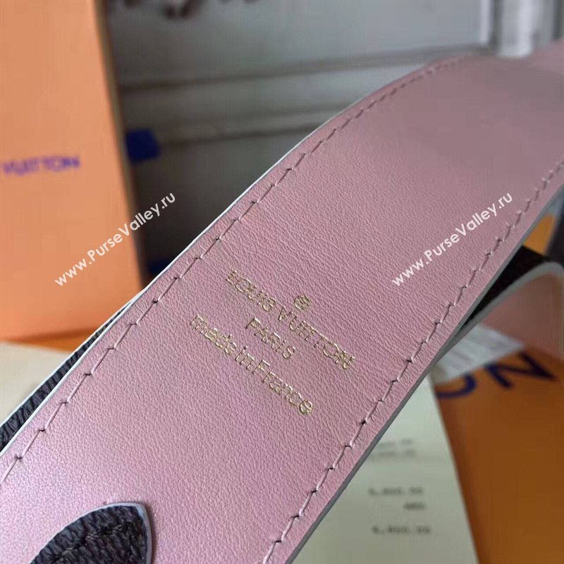 LV Louis Vuitton Monogram Shoulder Strap for Bag J02330 Pink 6848