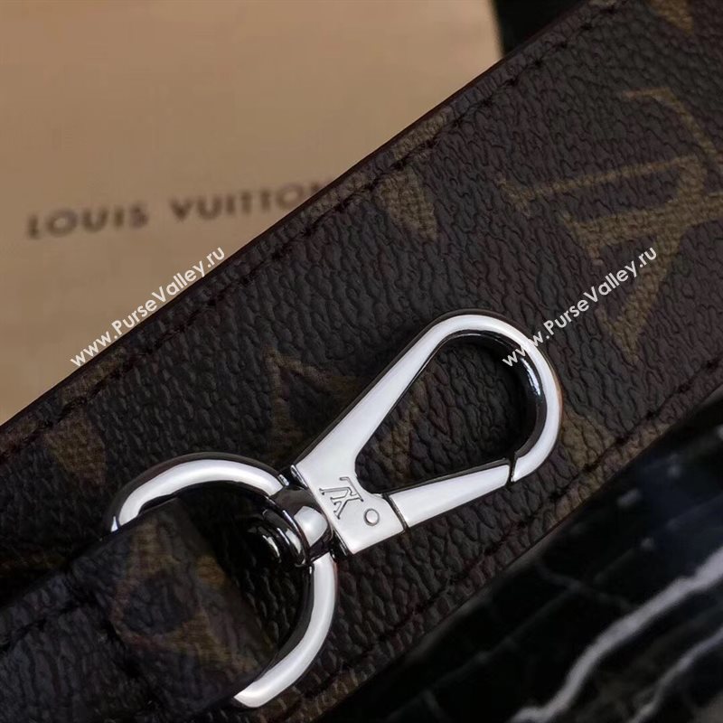 LV Louis Vuitton Monogram Shoulder Strap for Bag J02333 Silver 6852