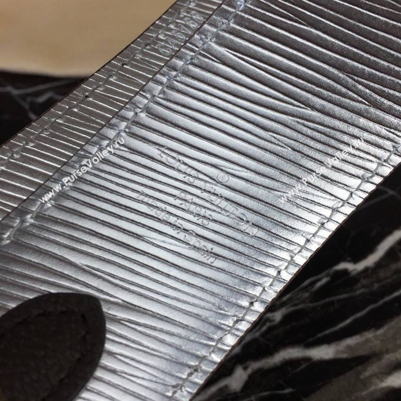 LV Louis Vuitton Monogram Shoulder Strap for Bag J02333 Silver 6852