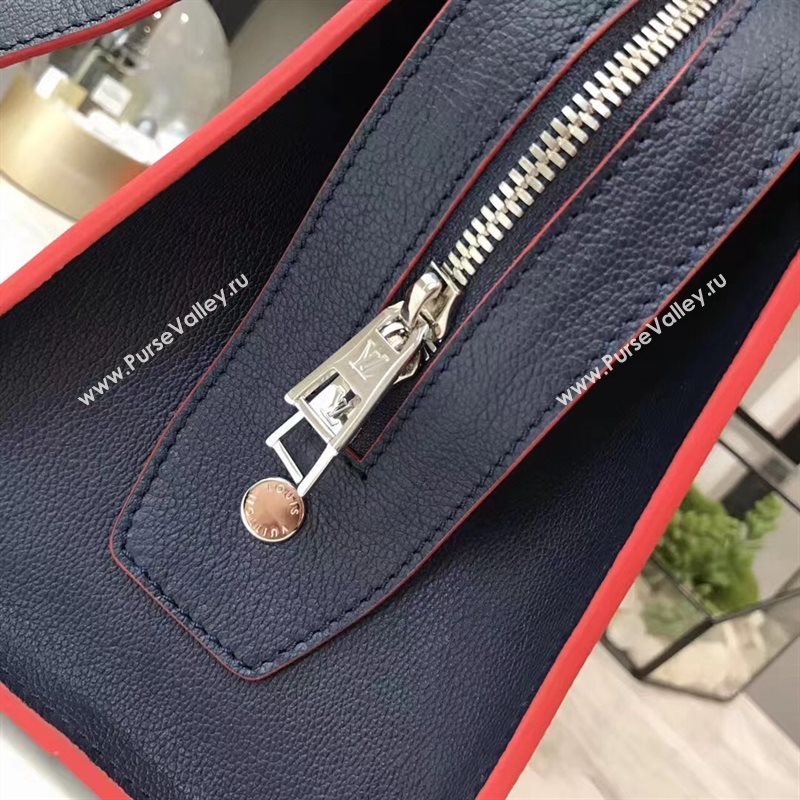 LV Louis Vuitton Vaneau MM Handbag Epi Leather Tote Bag M51239 Navy 6853