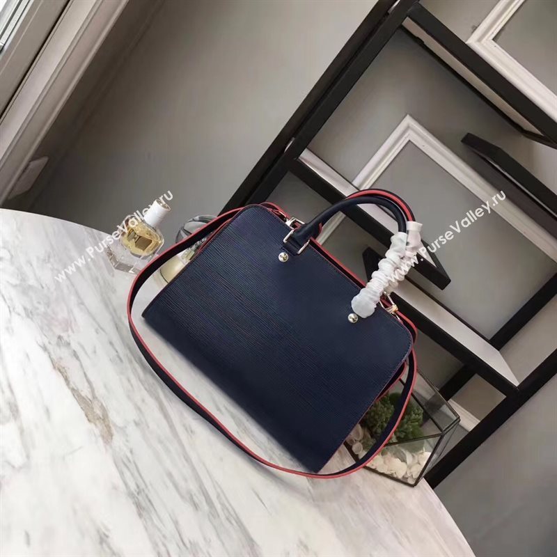 LV Louis Vuitton Vaneau MM Handbag Epi Leather Tote Bag M51239 Navy 6853