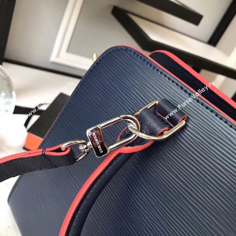 LV Louis Vuitton Vaneau MM Handbag Epi Leather Tote Bag M51239 Navy 6853