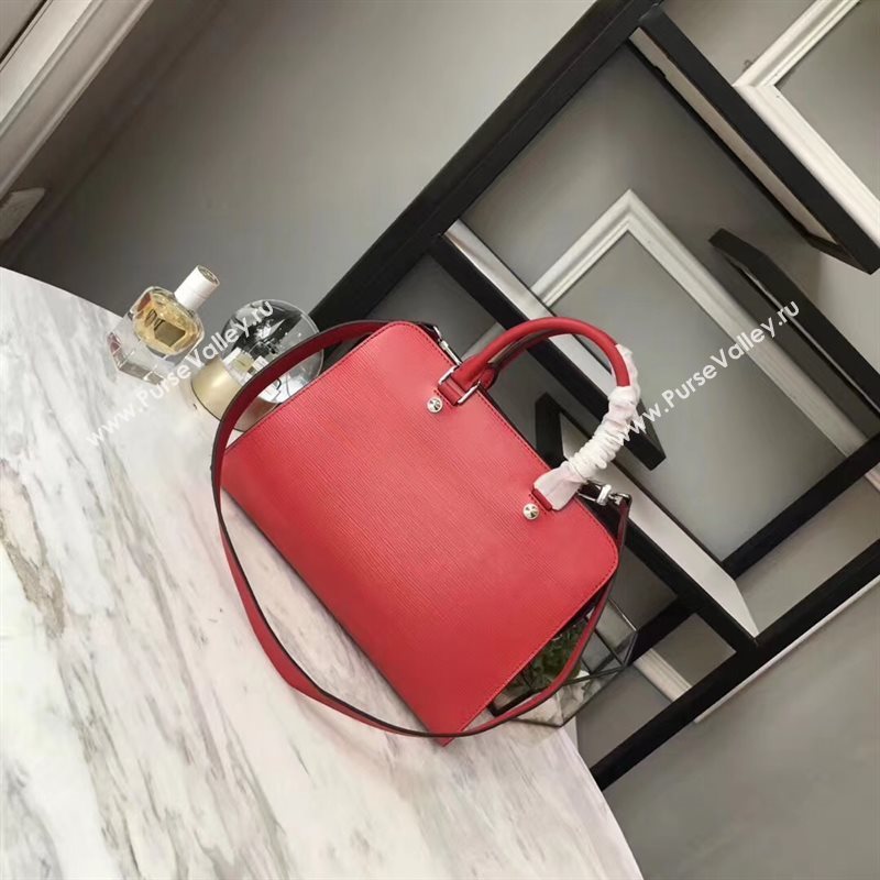 LV Louis Vuitton Vaneau MM Handbag Epi Leather Tote Bag M51246 Red 6854