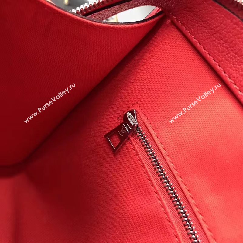 LV Louis Vuitton Vaneau MM Handbag Epi Leather Tote Bag M51246 Red 6854