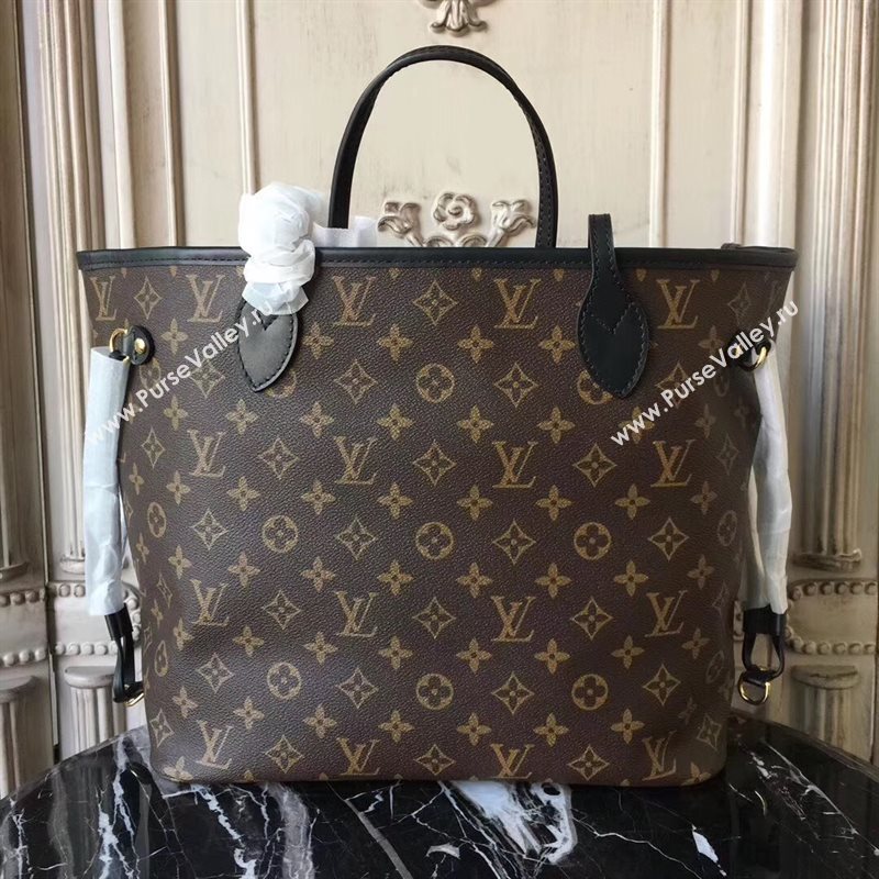 LV Louis Vuitton Neverfull 32 MM Handbag Monogram Cabas Bag M41177 Red 6856
