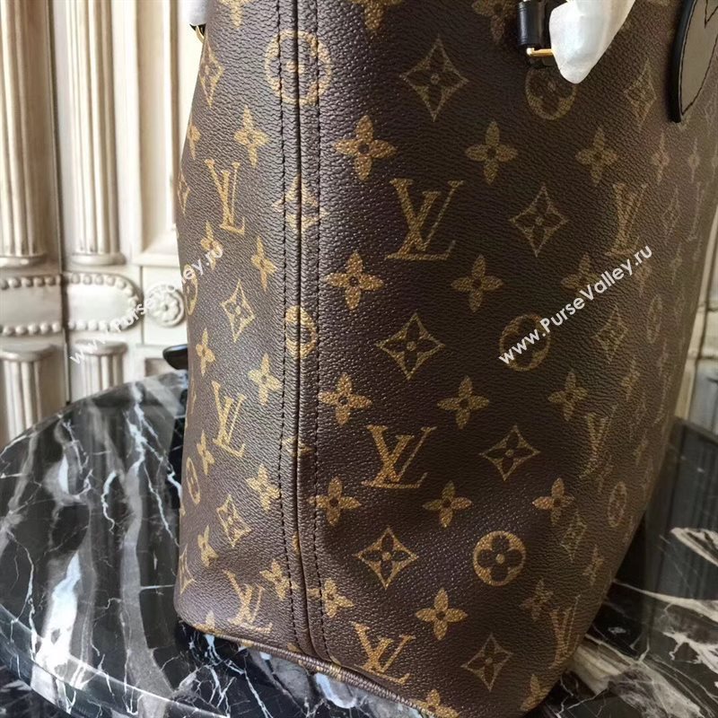 LV Louis Vuitton Neverfull 32 MM Handbag Monogram Cabas Bag M41177 Red 6856