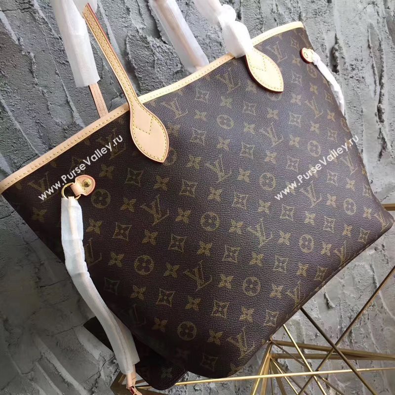 LV Louis Vuitton Neverfull 32 MM Handbag Monogram Cabas Bag M40995 Pink 6857