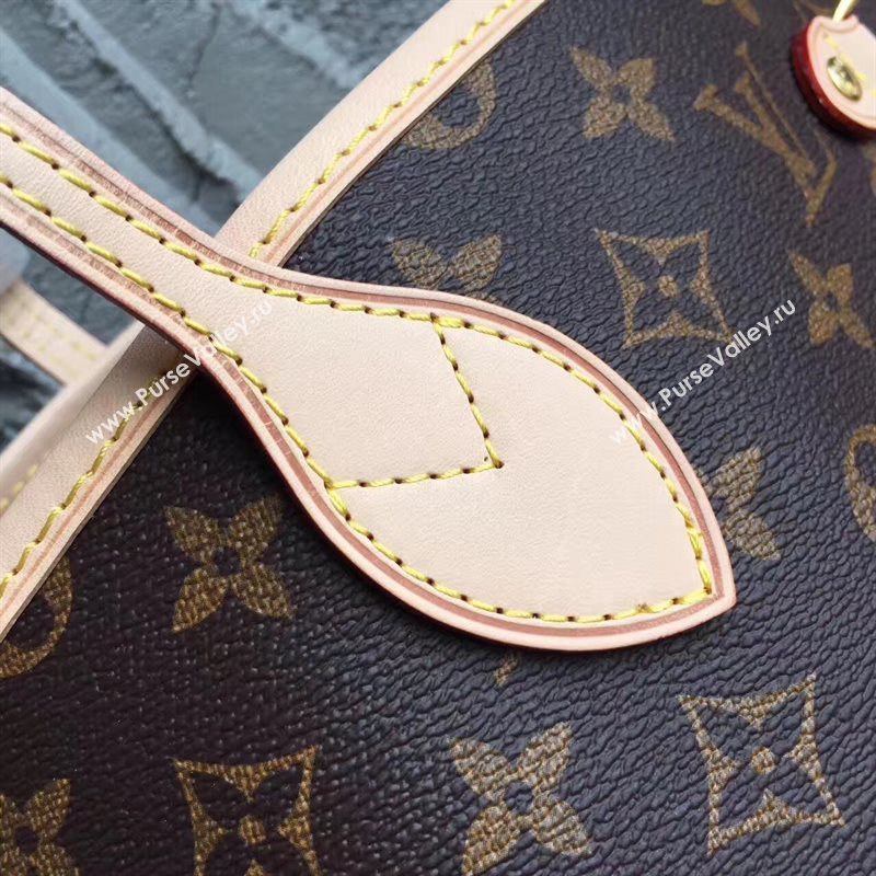 LV Louis Vuitton Neverfull 40 GM Handbag Monogram Cabas Bag M41177 Red 6860