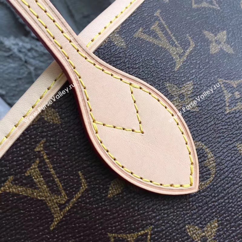 LV Louis Vuitton Neverfull MM Handbag 32cm Monogram Cabas Bag M40995 Beige 6863