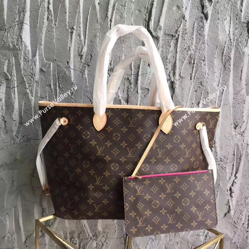 LV Louis Vuitton Neverfull GM Handbag 40cm Monogram Cabas Bag M41180 Rose 6864