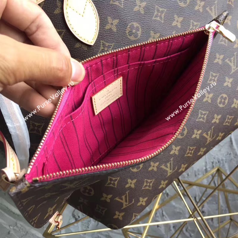 LV Louis Vuitton Neverfull GM Handbag 40cm Monogram Cabas Bag M41180 Rose 6864