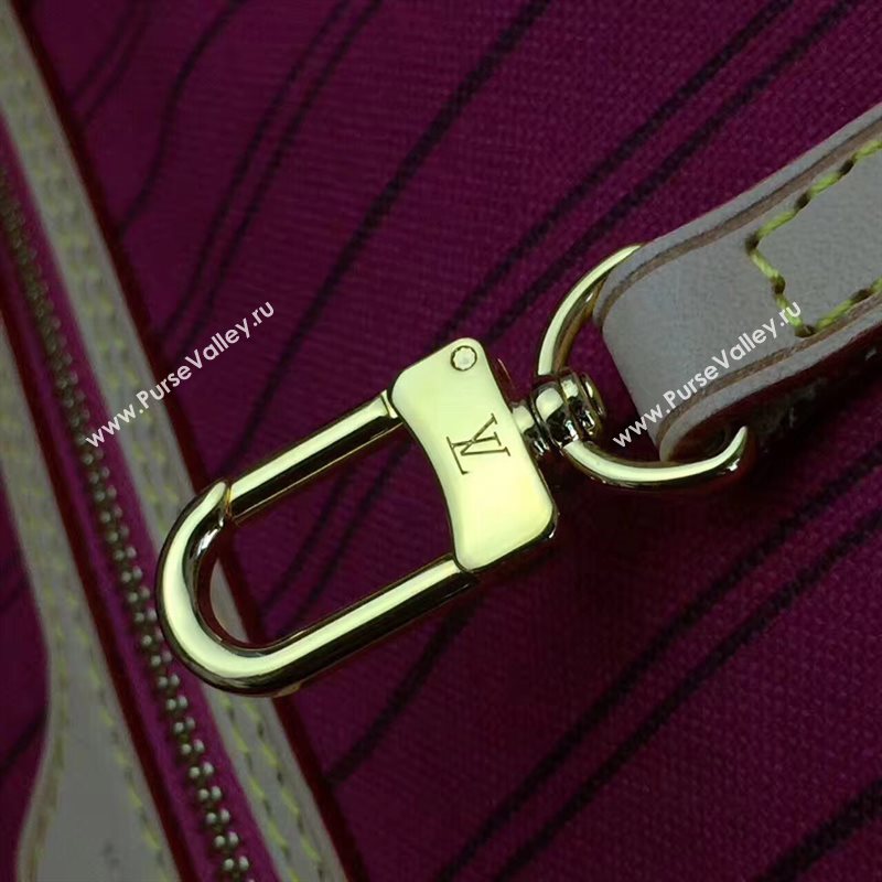 LV Louis Vuitton Neverfull MM Handbag 32cm Monogram Cabas Bag M41178 Rose 6865