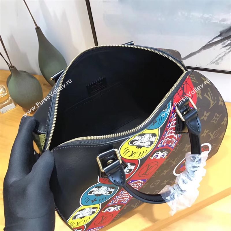 LV Louis Vuitton Speedy 30 Handbag Monogram Epi Leather Bag M43505 Brown 6870