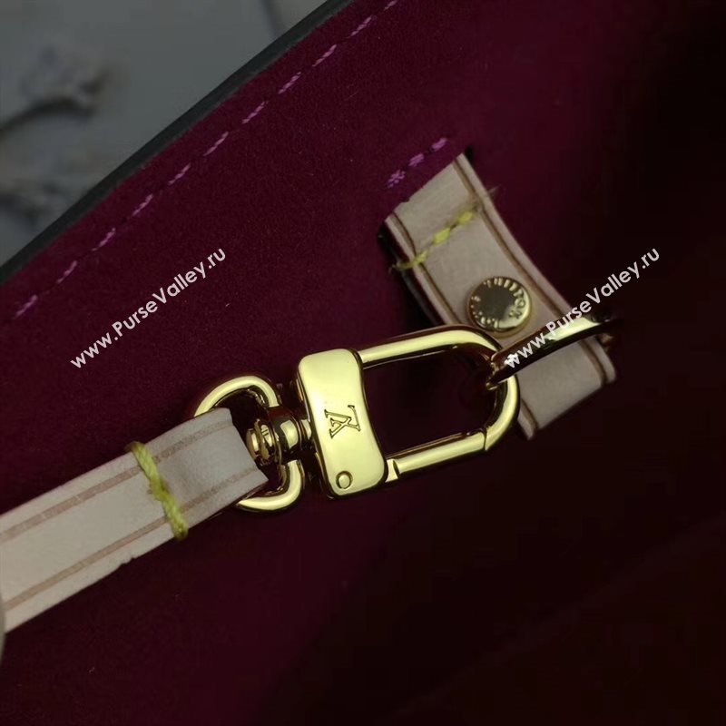 LV Louis Vuitton Long Beach MM Handbag Monogram Patent Leather Bag M90475 Purple 6872