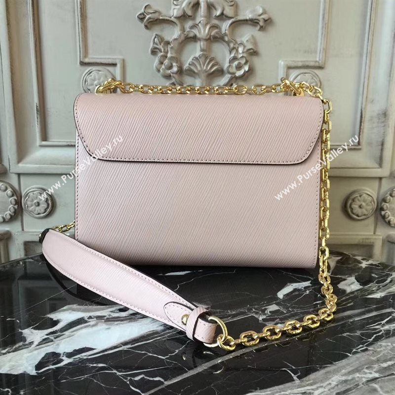 LV Louis Vuitton Twist MM Bag Monogram Chain Epi Leather Handbag M50282 Pink 6875