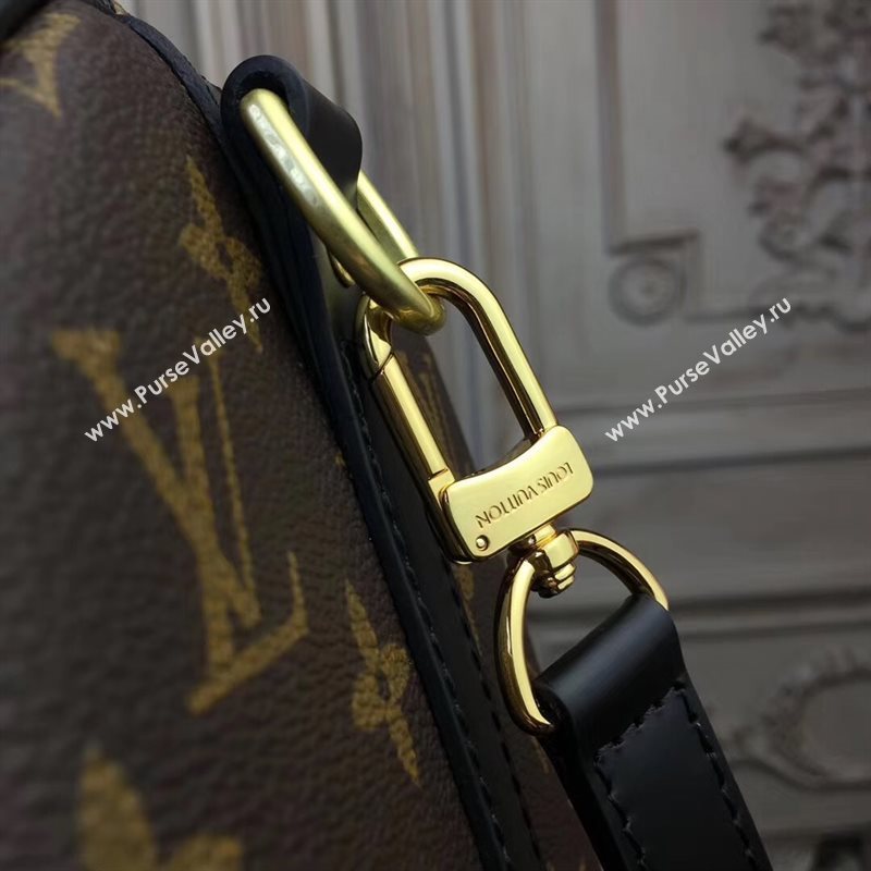 LV Louis Vuitton Speedy 25 Handbag Monogram Shoulder Bag M41113 Black 6877