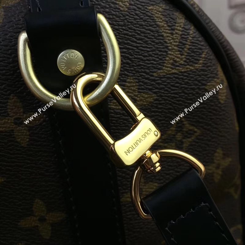 LV Louis Vuitton Speedy 30 Handbag Monogram Shoulder Bag M41112 Black 6878