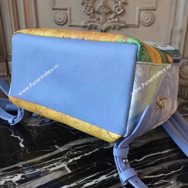 LV Louis Vuitton Palm Springs Backpack Bag Monogram Masters Handbag M43374 Blue 6879