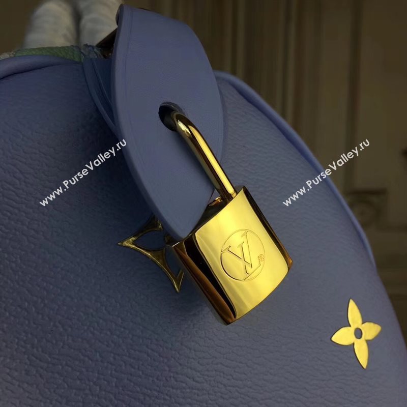 LV Louis Vuitton Speedy 30 Handbag Masters Tote Bag M43314 Blue 6881