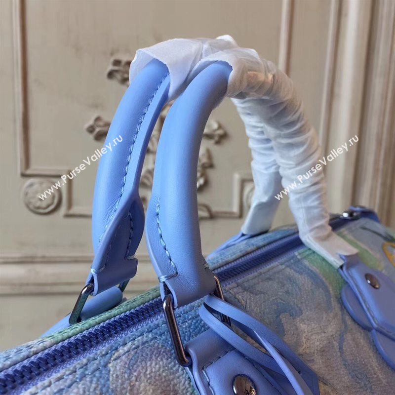 LV Louis Vuitton Speedy 30 Handbag Masters Tote Bag M43314 Blue 6881