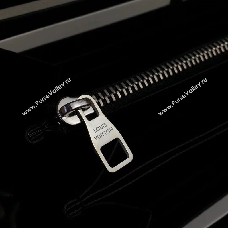 LV Men Louis Vuitton Zippy Wallet Purse Monogram Handbag Bag N60015 Gray 6883