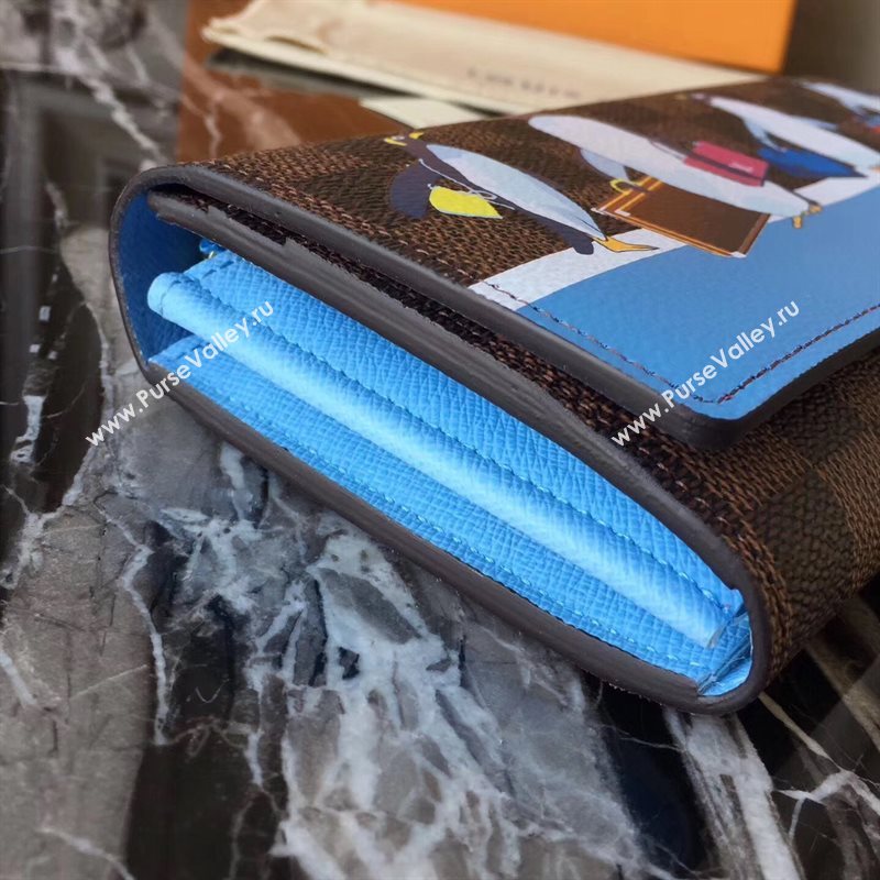 N64426 LV Louis Vuitton Sarah Wallet Purse Bag Damier Handbag Brown 6885