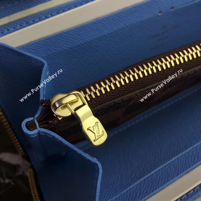 N64425 LV Louis Vuitton Clemence Wallet Purse Bag Damier Handbag Brown 6886