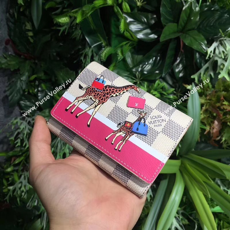 N60059 LV Louis Vuitton Victorine Wallet Purse Bag Damier Handbag White 6887