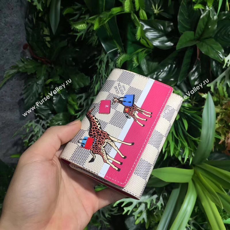 N60059 LV Louis Vuitton Victorine Wallet Purse Bag Damier Handbag White 6887