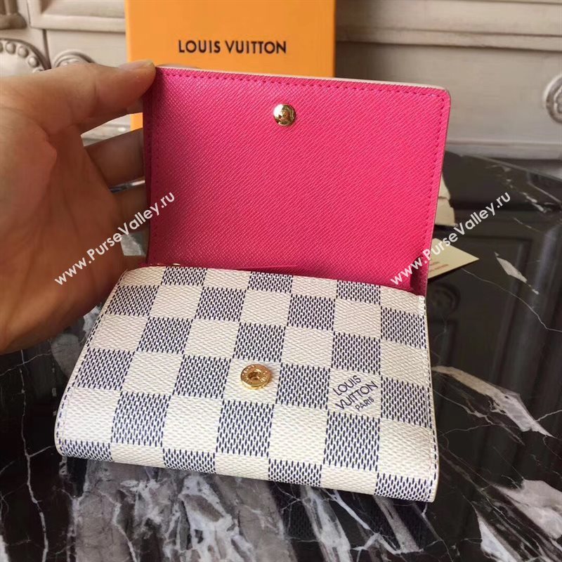 N60059 LV Louis Vuitton Victorine Wallet Purse Bag Damier Handbag White 6887